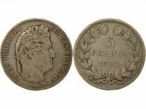 France Louis Philippe I - 5 Silver Francs, Raised Edge - 1832 T Nantes