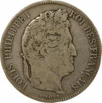 France Louis Philippe I - 5 Silver Francs, Raised Edge - 1832 T Nantes