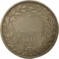 France Louis-Philippe I - 5 Silver Francs, Tiolier, Incused Edge - 1831 H La Rochelle