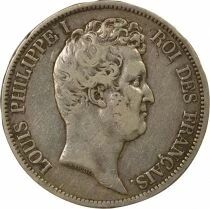 France Louis-Philippe I - 5 Silver Francs, Tiolier, Raised Edge - 1831 B Rouen