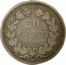 France Louis Philippe I - 50 Centimes Argent - 1846 A Paris