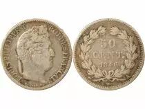 France Louis Philippe I - 50 Silver Centimes- 1846 A Paris
