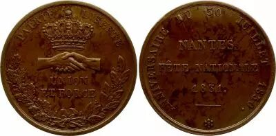 France Louis Philippe I - City of Nantes - Revolution of July - 1831