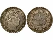 France Louis Philippe I - Franc Argent, Tête Laurée - 1846 A Paris