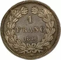 France Louis Philippe I - Franc Argent, Tête Laurée - 1846 A Paris
