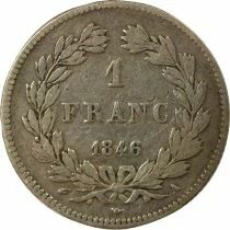 France Louis Philippe I - Franc Argent, T&ecirc;te Laur&eacute;e - 1846 A Paris