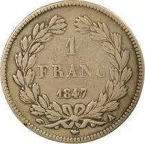 France Louis Philippe I - Franc Argent, Tête Laurée - 1847 A Paris
