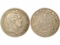 France Louis Philippe I - Silver Franc, Bare Head - 1831 B Rouen
