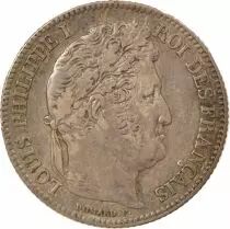 France Louis Philippe I - Silver Franc, Laureate Head - 1834 A Paris