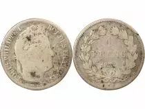 France Louis Philippe I - Silver Franc, Laureate Head - 1834 B Rouen