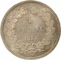 France Louis Philippe I - Silver Franc, Laureate Head - 1844 K Bordeaux