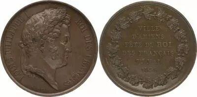 France Louis Philippe I - Ville d\'Amiens 1836