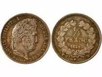 France Louis Philippe Ier - 1/4 Franc Argent - 1834 W Lille