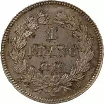 France Louis Philippe Ier - 1 Franc Argent, Tête laurée, 1846 B Rouen