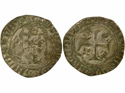 France Louis XI - Blanc � la Couronne - 1461 / 1483 Saint L�