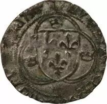 France Louis XI - Blanc A La Couronne 1461 / 1483 Bordeaux R4