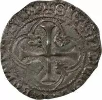 France Louis XI - Blanc A La Couronne 1461 / 1483 Saint Pourçain