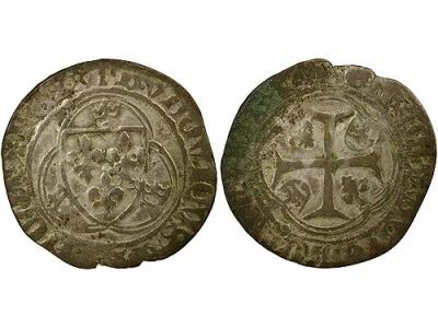 France Louis XI - Blanc with Crown  - 1461 / 1483 Saint L�