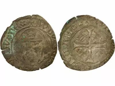 France Louis XI - Douzain � la Couronne - 1461 / 1483 Angers