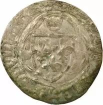 France Louis XI - Douzain à la Couronne, Fautée - 1461 / 1483 Angers