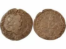 France Louis XIII - 1/2 Franc Au Col Fraisé Argent 1615 C Saint-Lô