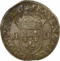 France Louis XIII - 1/4 Ecu Argent, &agrave; la Croix fleurdelis&eacute;e - 1643 N Montpellier