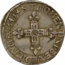 France Louis XIII - 1/4 Silver Ecu - 1643 N Montpellier