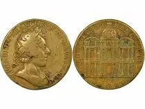 France Louis XIII - Brass Medal, Louvre, Pierre Regnier - 1624