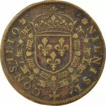 France Louis XIII - Brass Token, King\'s Council - 1641