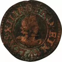 France Louis XIII - Denier Tournois 1620 G Poitiers