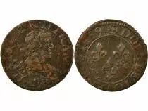France Louis XIII - Double Tournois - 1639 E Tours