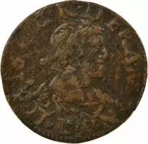 France Louis XIII - Double Tournois - 1639 E Tours