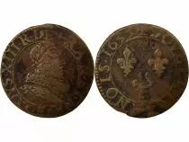 France Louis XIII - Double Tournois, 1er Type - 1633 E Tours