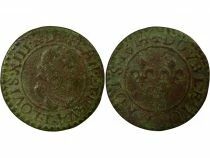 France Louis XIII - Double Tournois, 2e Type - 1614 T Nantes
