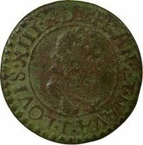 France Louis XIII - Double Tournois, 2e Type - 1614 T Nantes