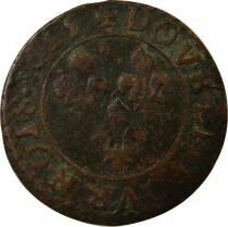 France Louis XIII - Double Tournois, 2e Type - 1615 T Nantes