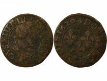 France Louis XIII - Double Tournois, 2e Type - 1620 G Poitiers