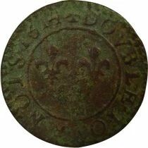 France Louis XIII - Double Tournois, 2nd Type - 1614 T Nantes