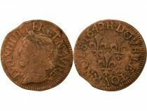 France Louis XIII - Double Tournois, Type de Warin - 1642 H La Rochelle