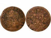 France Louis XIII - Double Tournois, Type of Warin - 1643 B Rouen