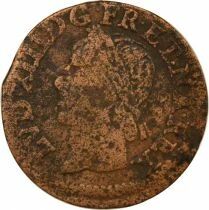 France Louis XIII - Double Tournois, Type of Warin - 1643 B Rouen