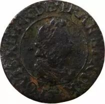 France Louis XIII - Double Tournois 1614 T Nantes