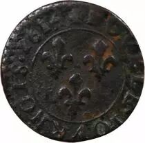 France Louis XIII - Double Tournois 1614 T Nantes
