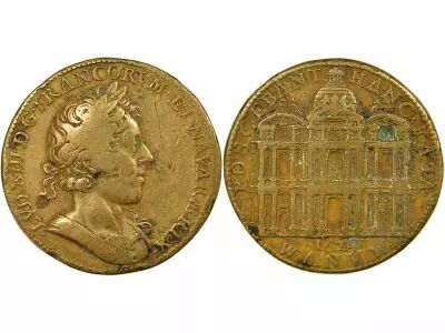 France Louis XIII - M�daille Laiton, Louvre, Pierre Regnier - 1624