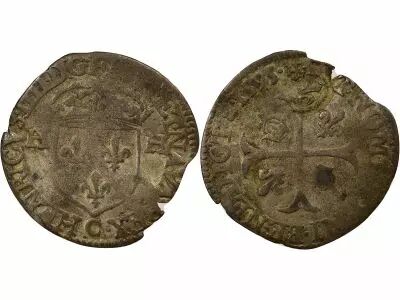 France Louis XIII - Quinzain, Douzain Henri IV r�form� - 1640 (1595 C St L�)