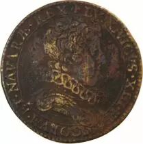 France Louis XIII, Buste Rare  Jeton Laiton