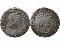 France Louis XIV - 1/12 Ecu A La Mèche Longue 1654 B Rouen