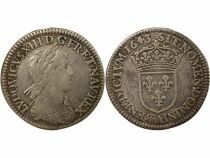 France Louis XIV - 1/12 Ecu Argent, &agrave; la M&egrave;che Courte - 1643 A Paris Louvre