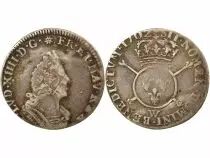 France Louis XIV - 1/12 Silver Ecu, with insignia, Reformed - 1702 W Lille