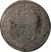 France Louis XIV - 1/2 Ecu Argent A La Mèche Longue 1659 T Nantes - R4